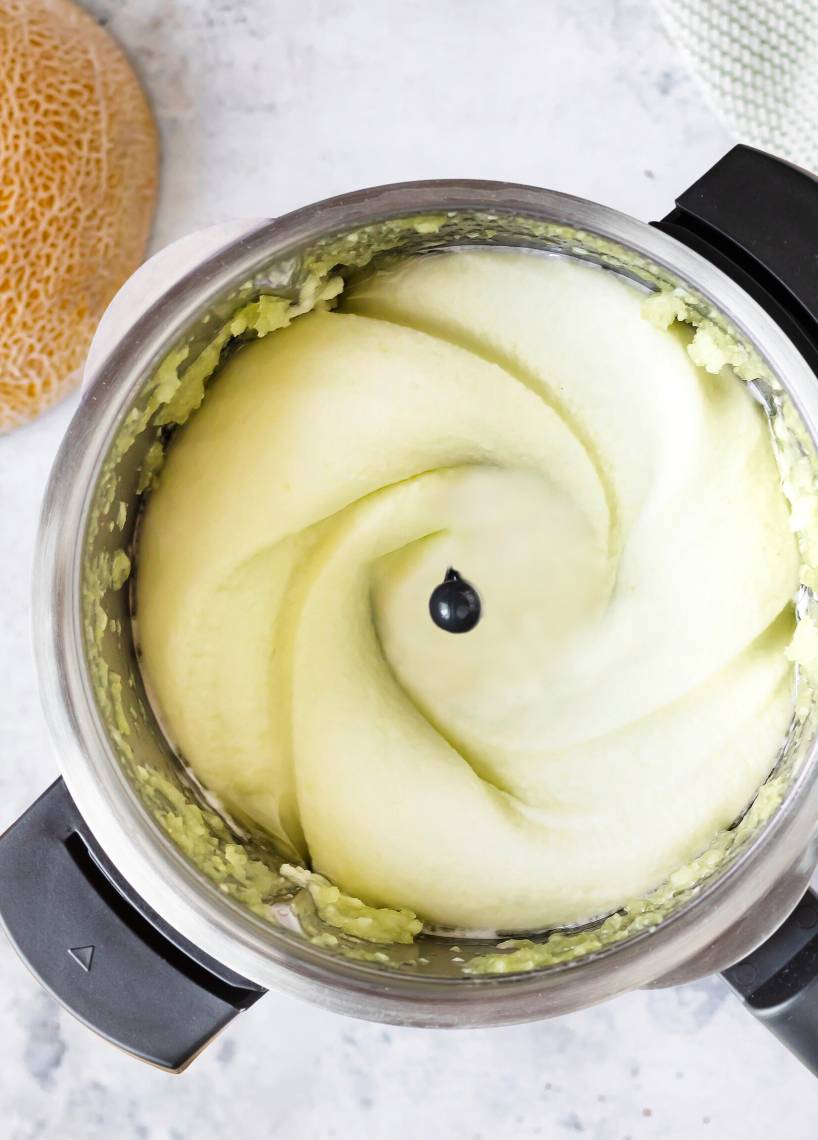 Veganes Melonen-Softeis