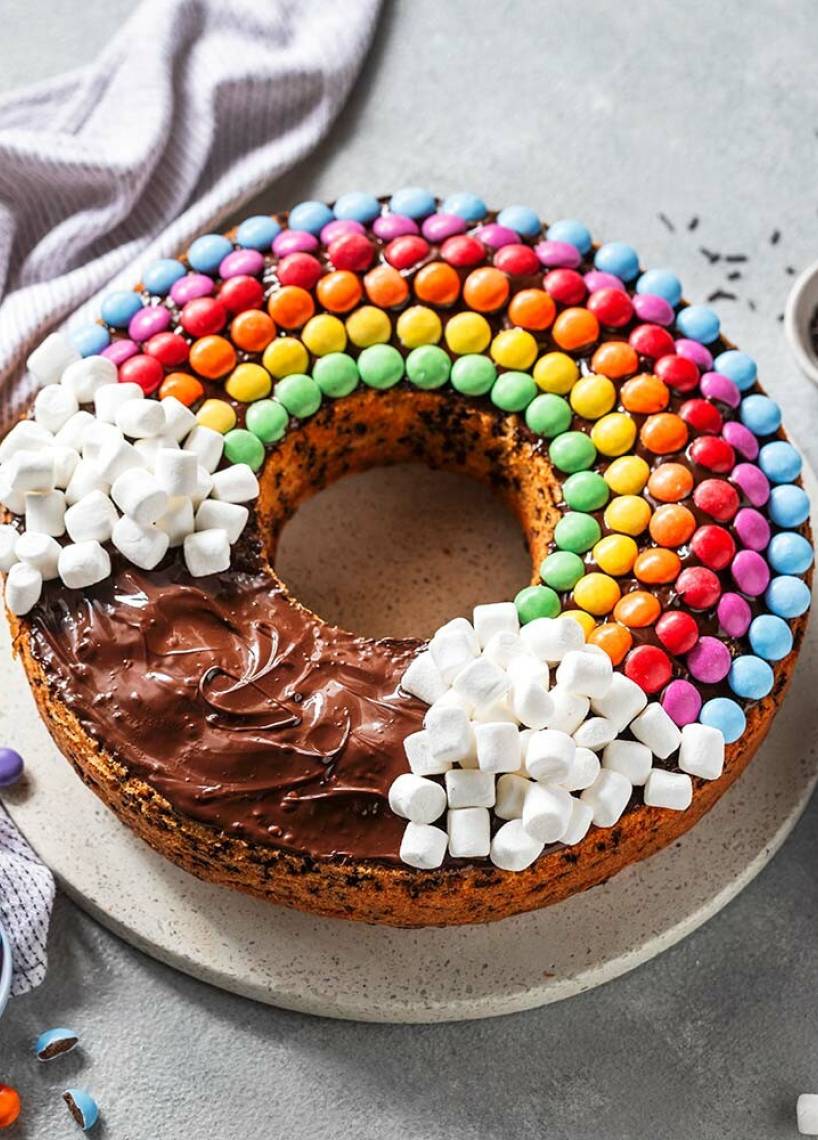 Regenbogenkuchen
