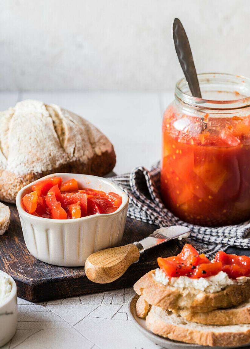 Tomaten-Paprika-Konfitüre