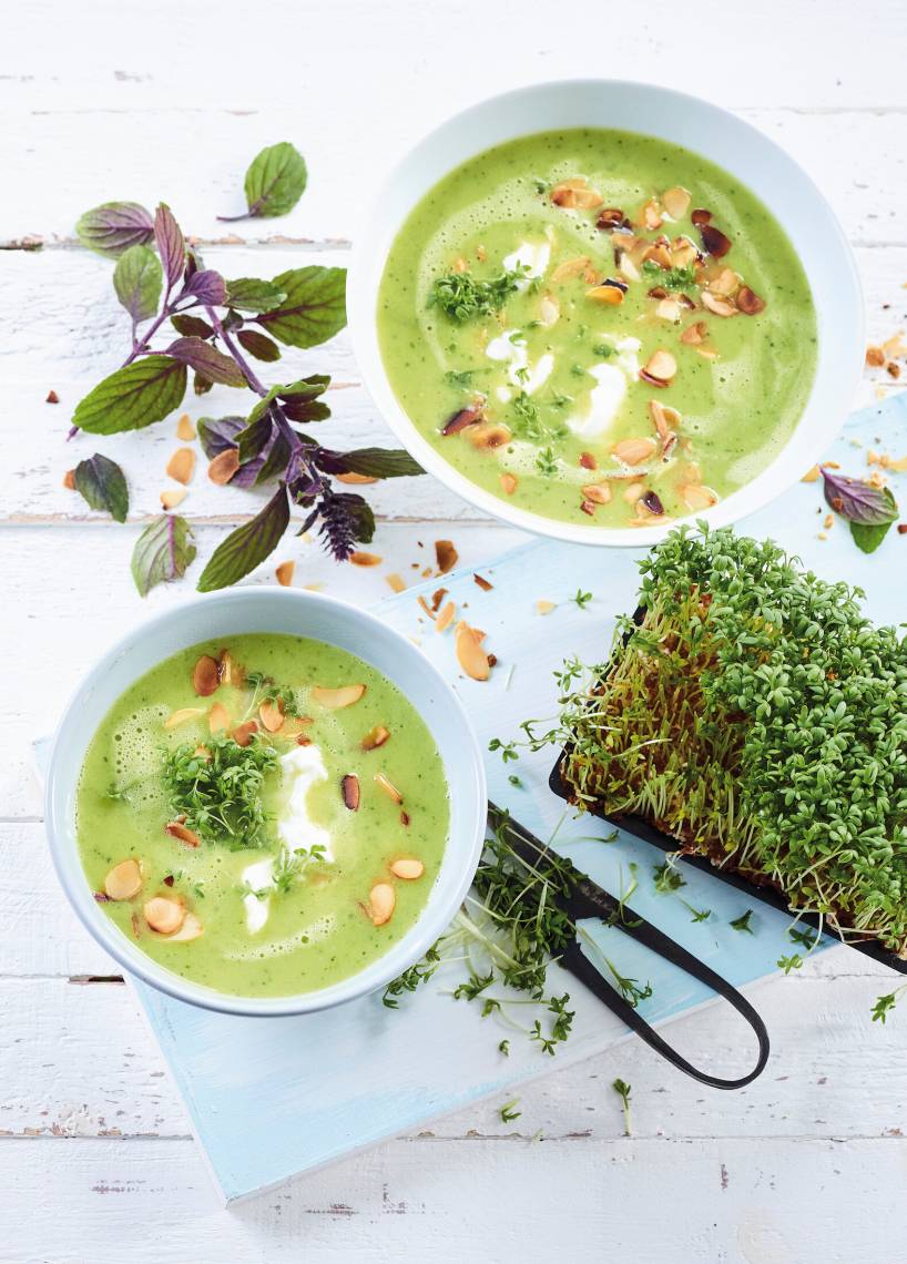 Zucchini-Sahnecremesuppe