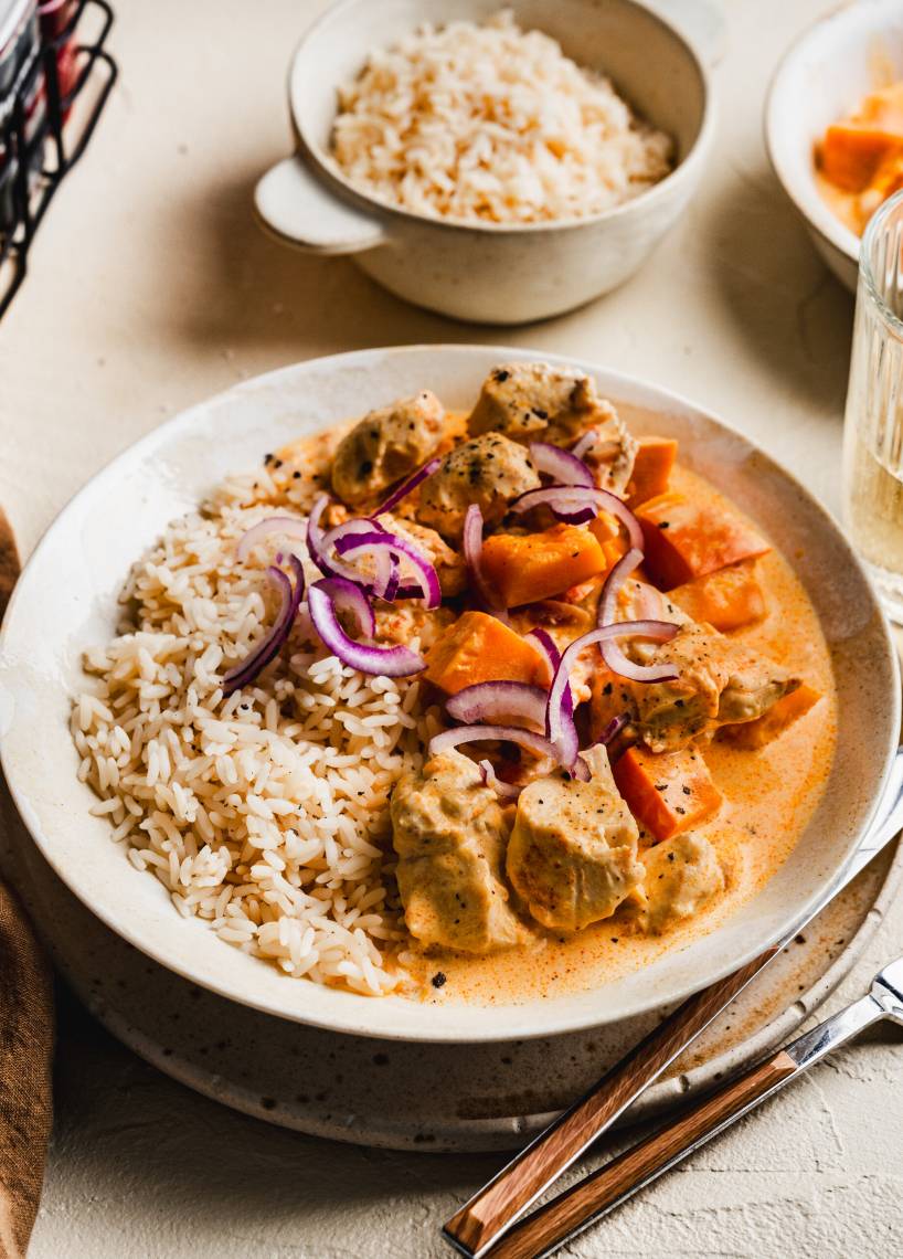 Hähnchen mit Indian-Summer-Soße
