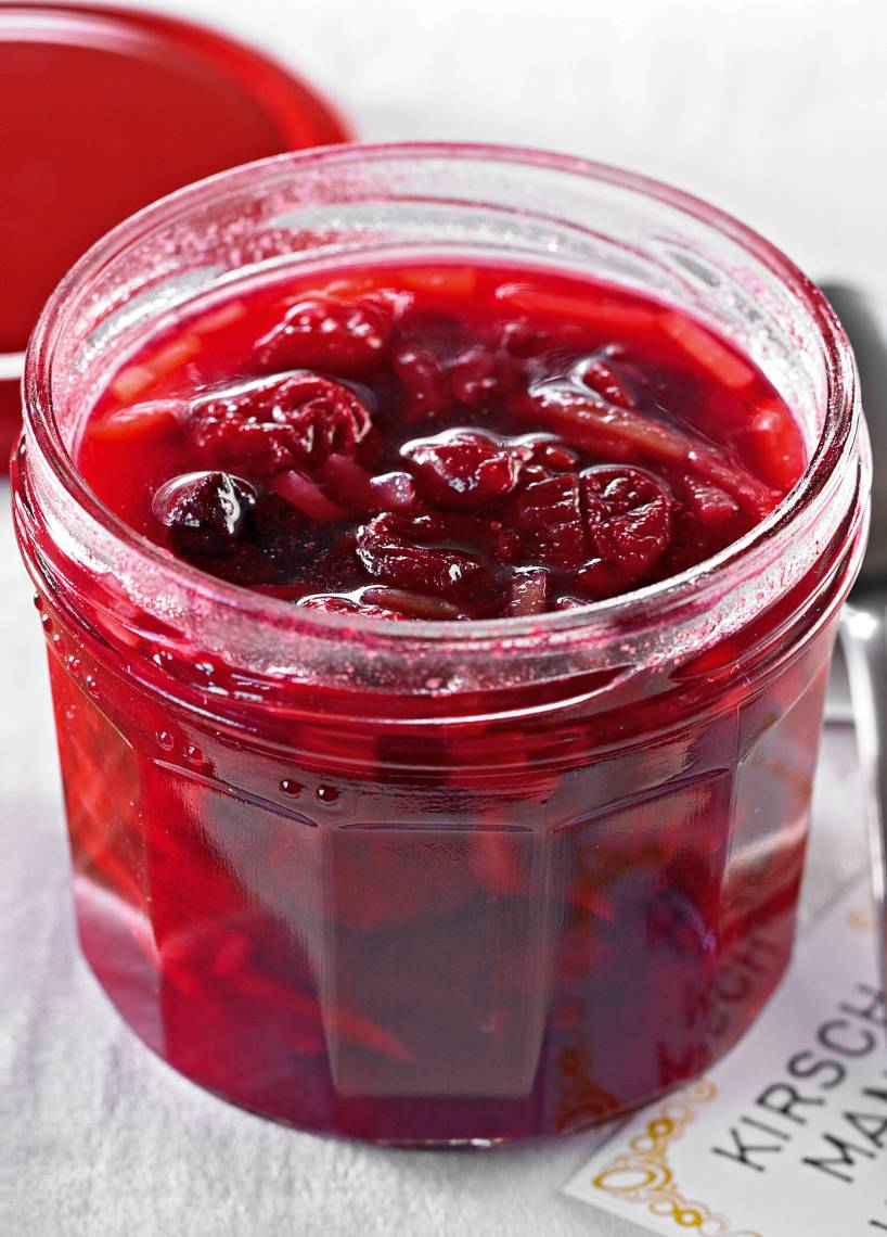 Kirsch-Mandel-Konfitüre