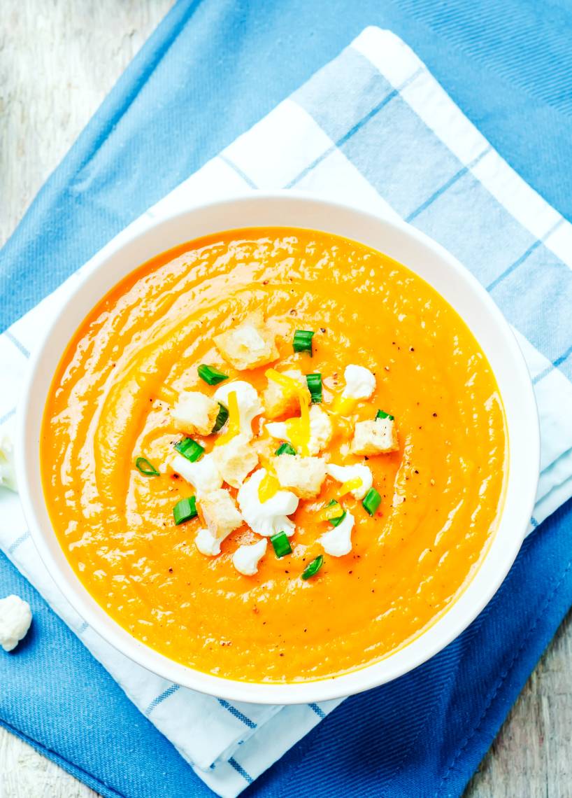 Kürbis-Blumenkohl-Suppe