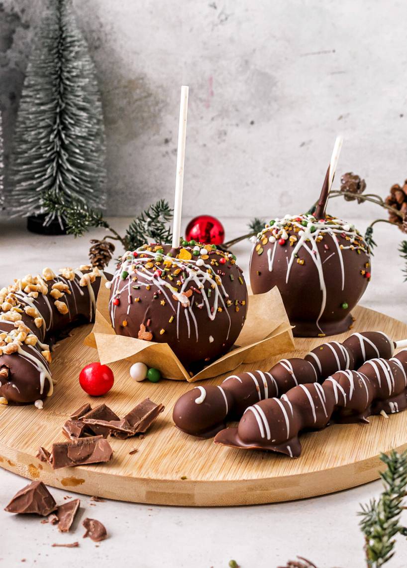 Schokofrüchte wie vom Weihnachtsmarkt