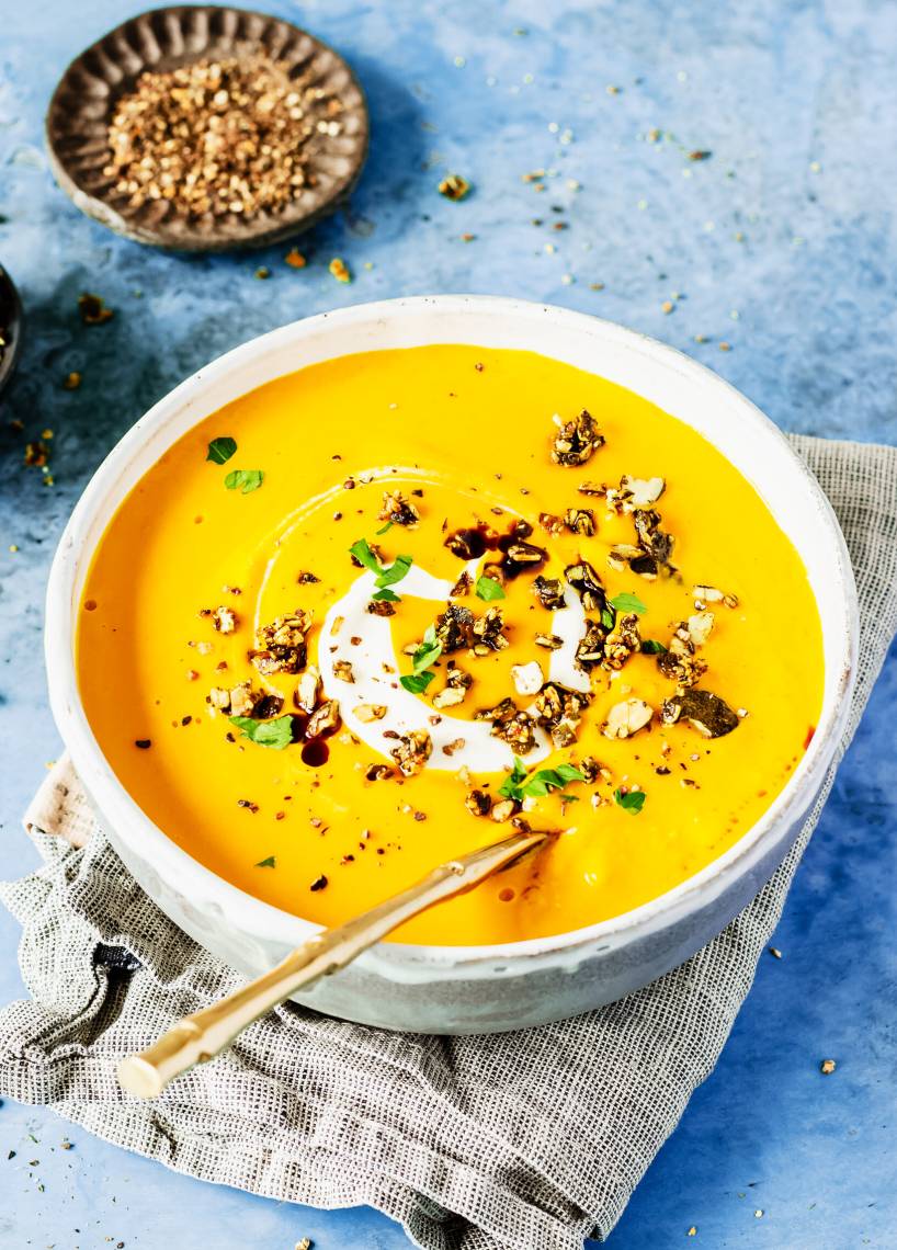 Orientalische Low-Carb Kürbissuppe