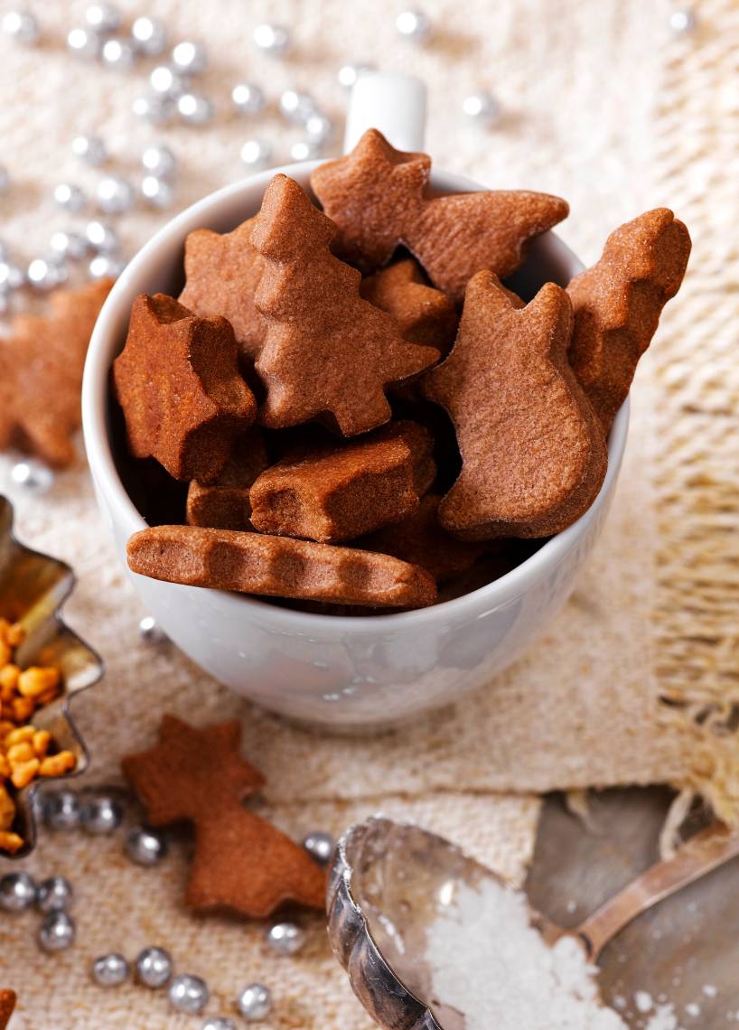 Schokoladige Mürbeteigkekse