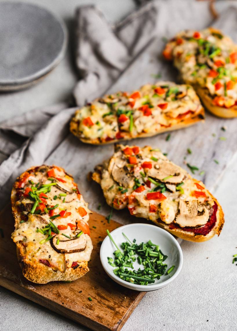 Bistro-Baguette mit Pilzen