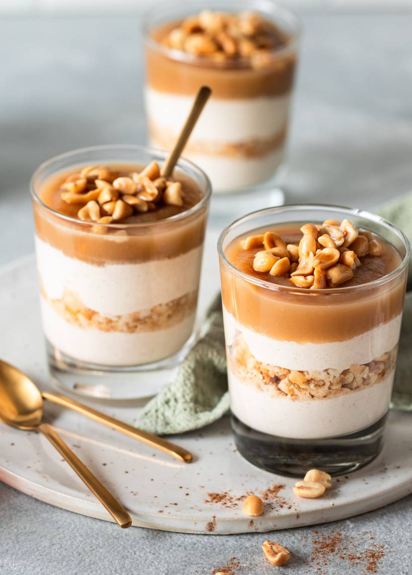 Schnelles Apfel-Nuss-Dessert mit Ahornsirup