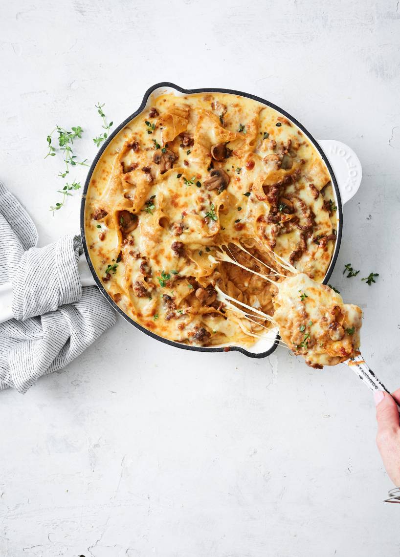 Zwiebel-Hackfleisch-Auflauf