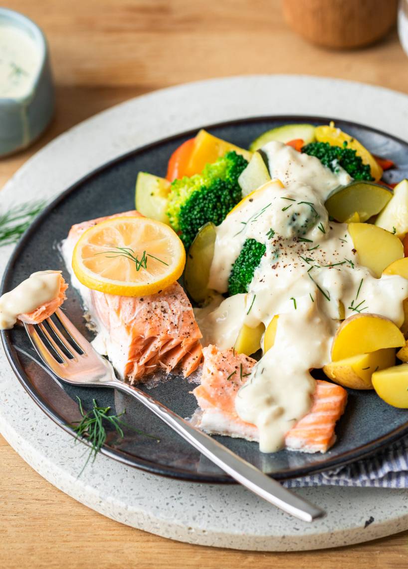 All-in-One Lachs garen im Monsieur Cuisine