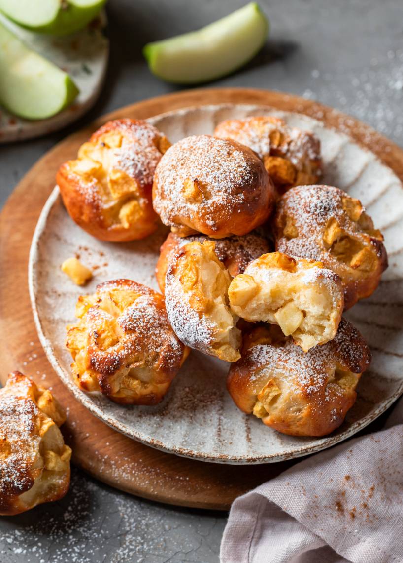 Proteinreiche Apfelballen mit Quark