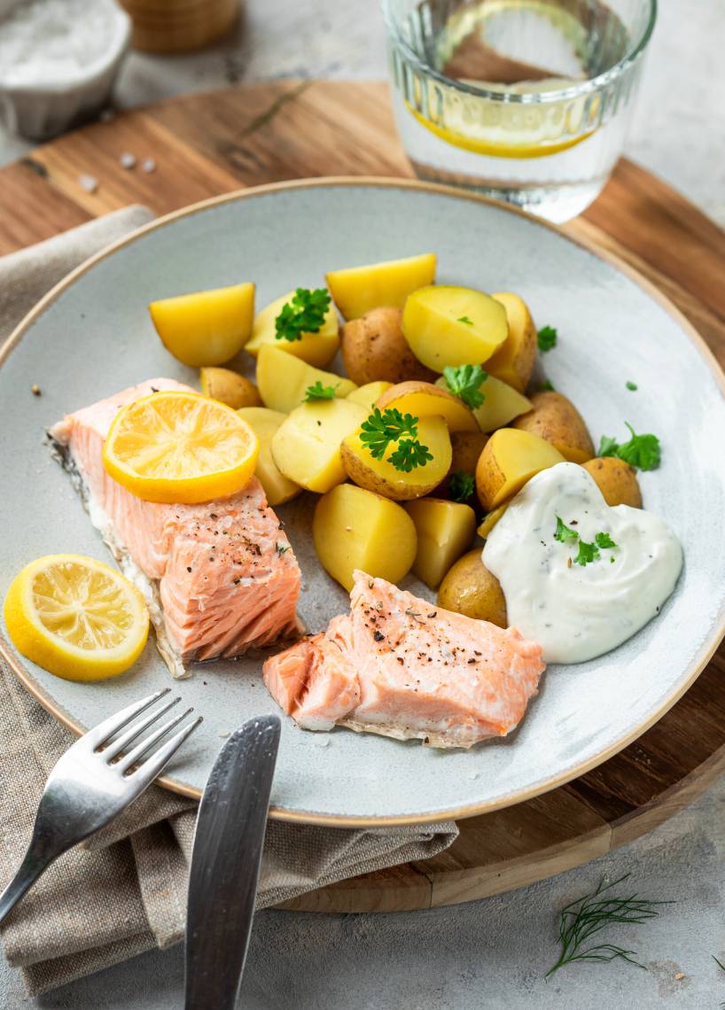 Lachs mit Kartoffeln