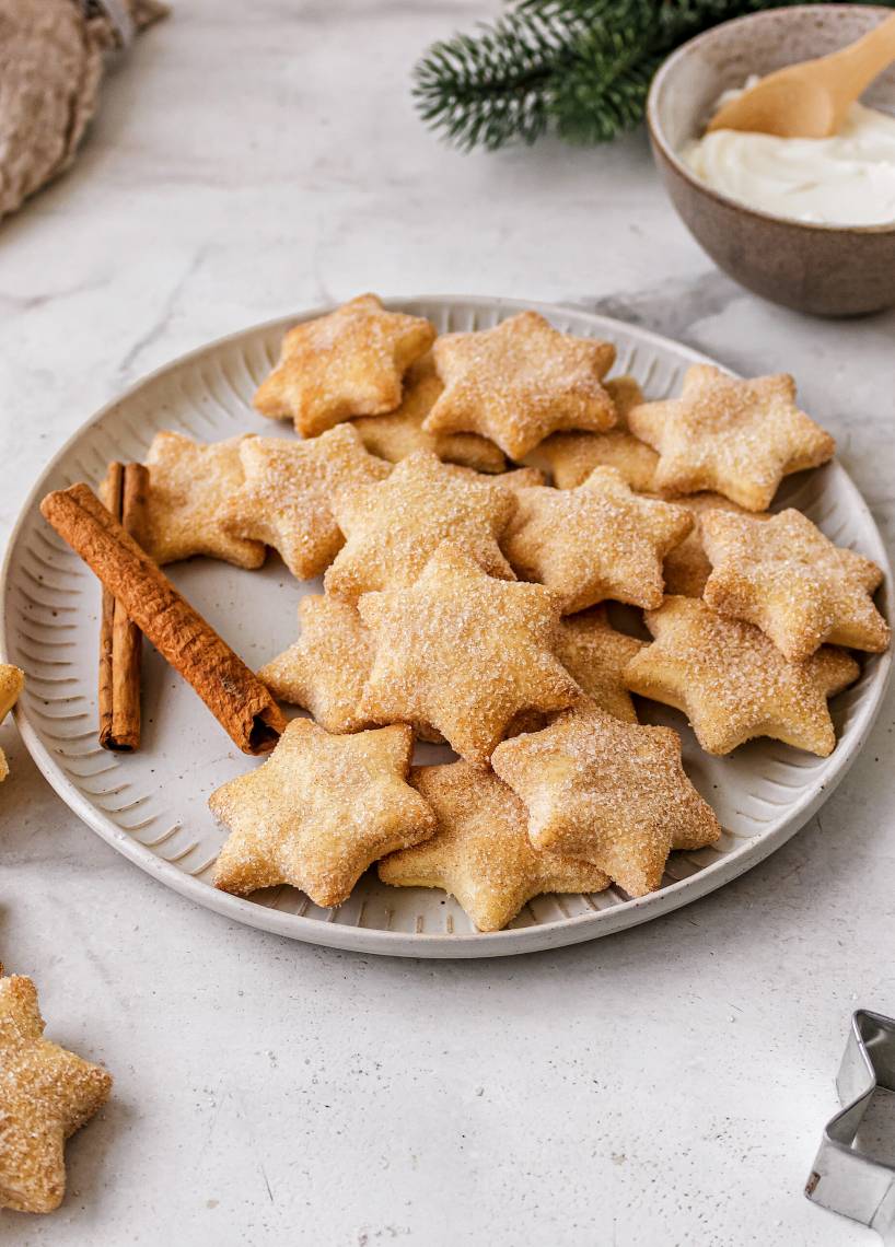 Zarte Schmand-Zimt-Plätzchen