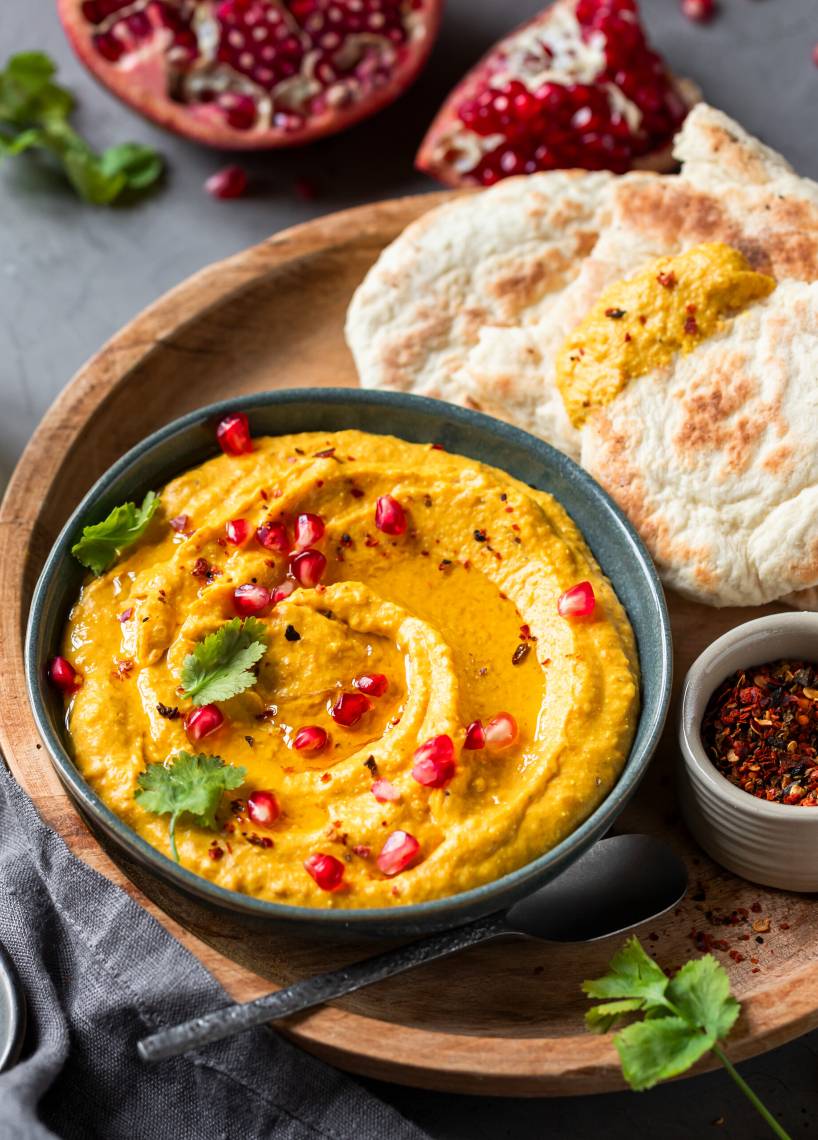 Roasted Feta-Dip India Style