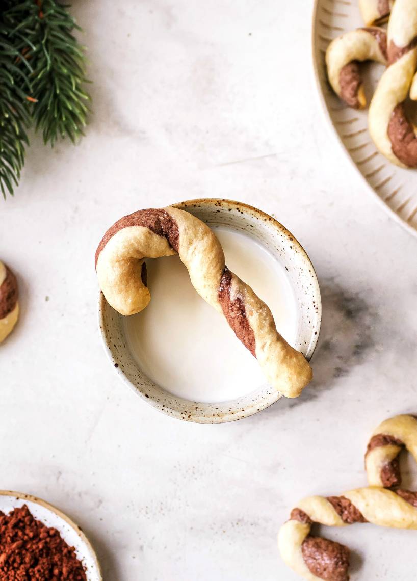 Schoko-Zuckerstangen-Kekse