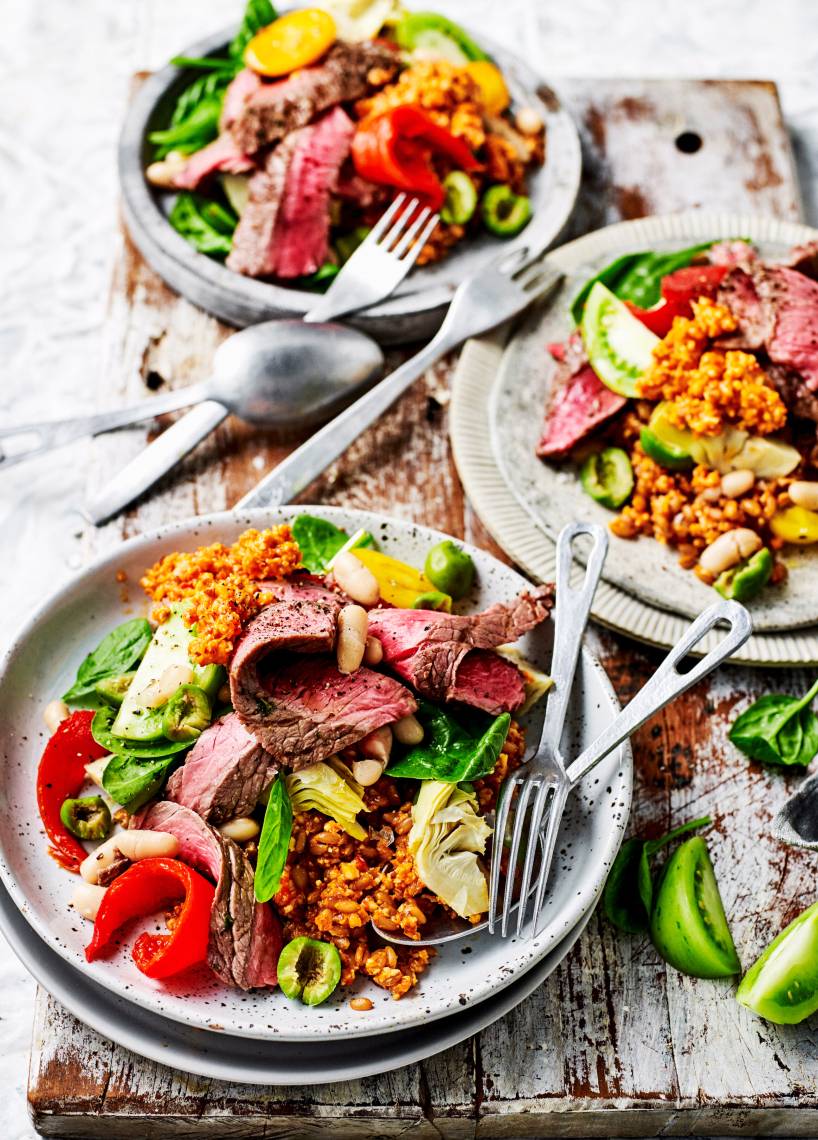 Rindfleisch-Salat mit Tomaten