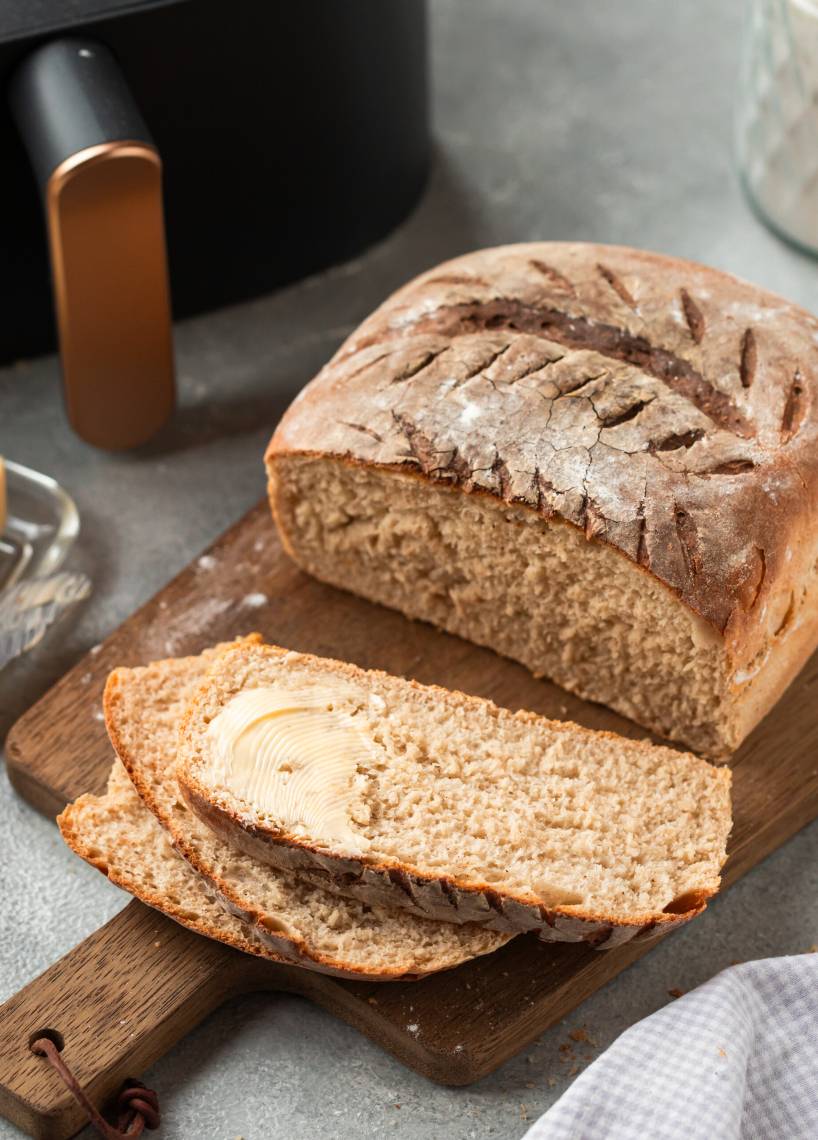 Dinkel-Joghurt-Kruste im Airfryer