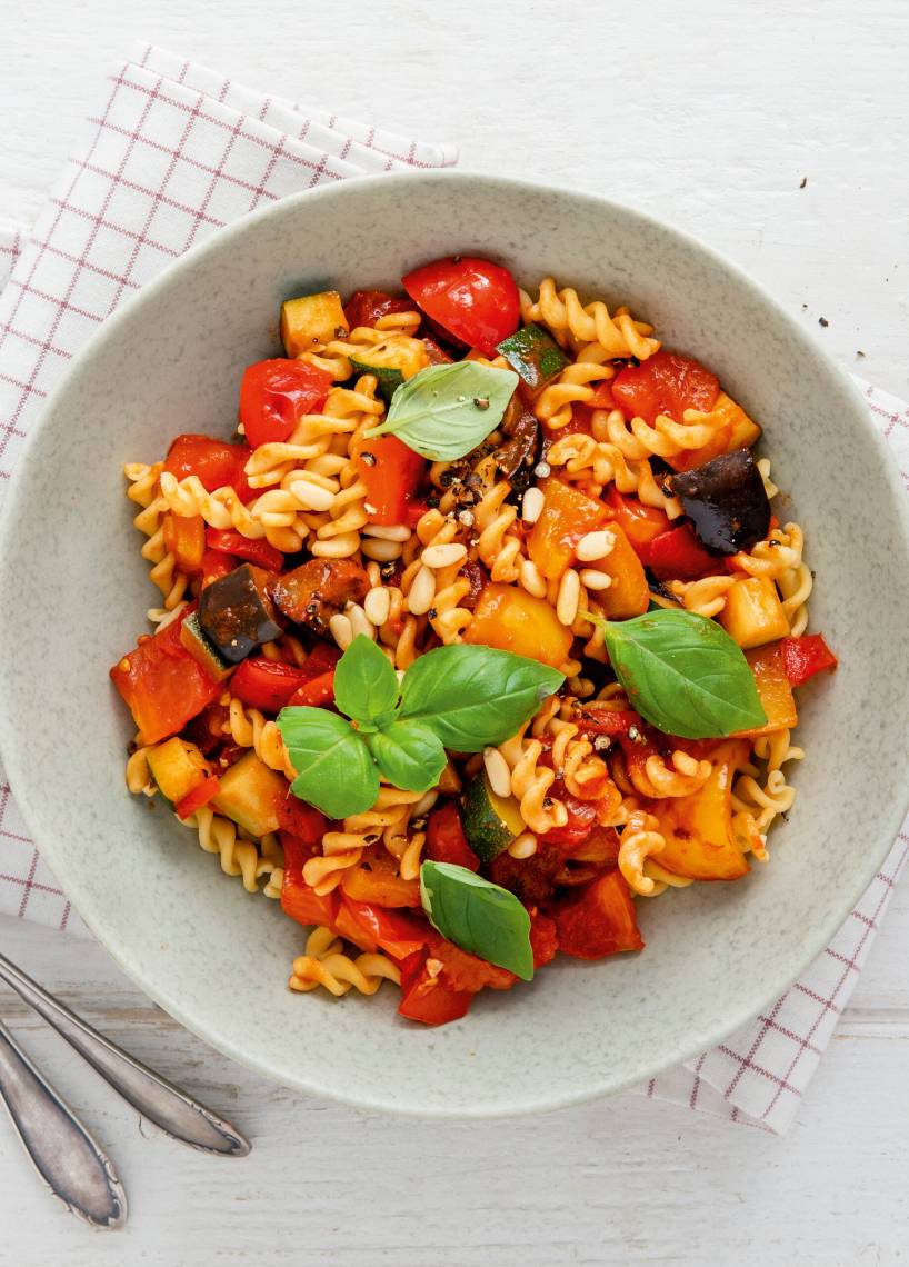 15-Minuten-Ratatouille-Pasta
