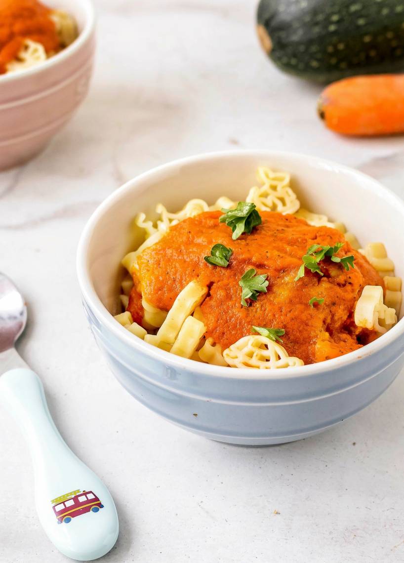 Kinderpasta mit verstecktem Gemüse