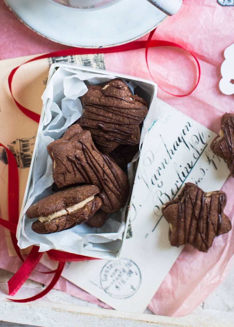 Mokkasterne mit Zimt-Butter