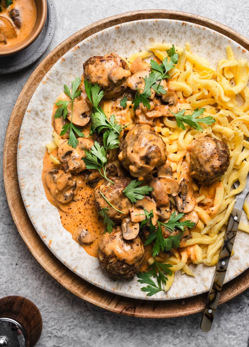 Hackbällchen Jäger‑Art All in One