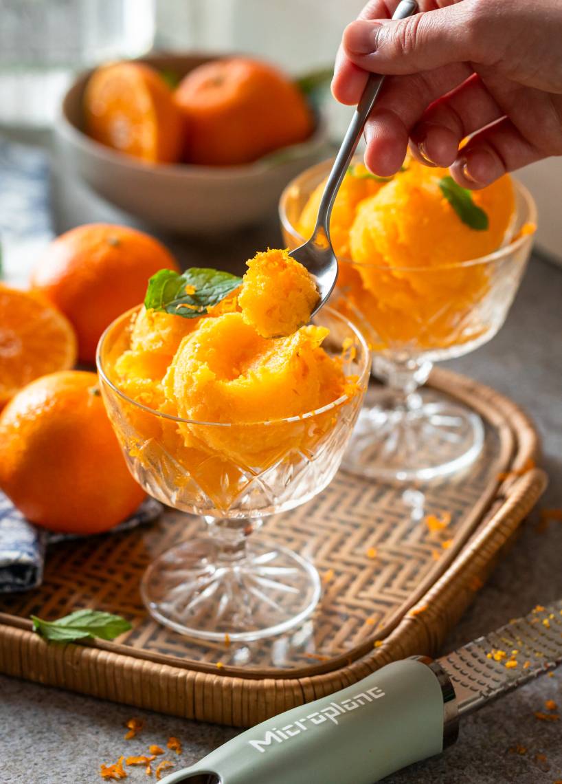 Mandarinensorbet
