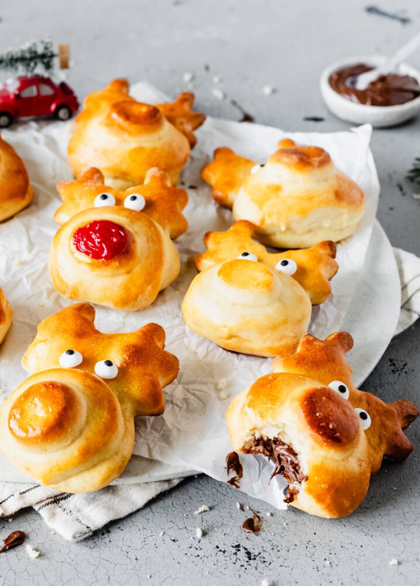 Rentiere aus Quark-Öl-Teig