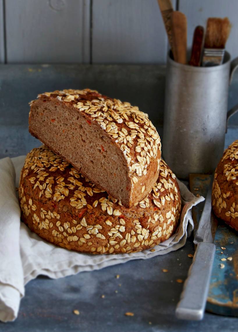 Fitnessbrot mit Dinkel und Karotten