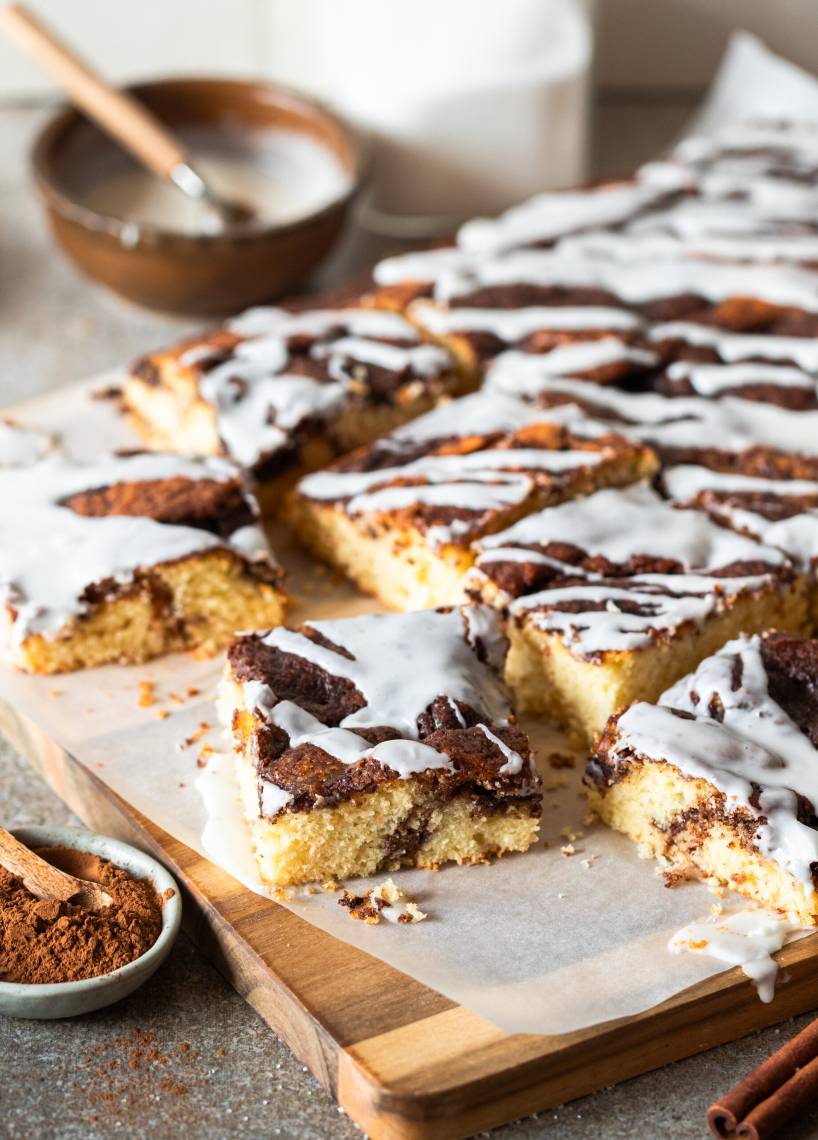 Zimtschneckenkuchen vom Blech