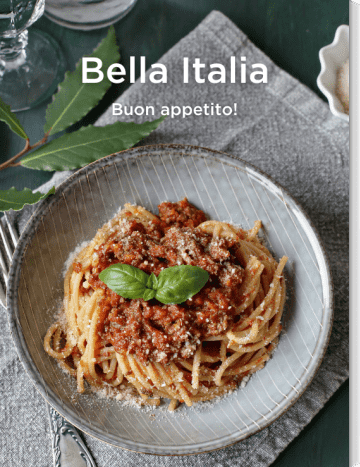 Teller mit Spaghetti Bolognese